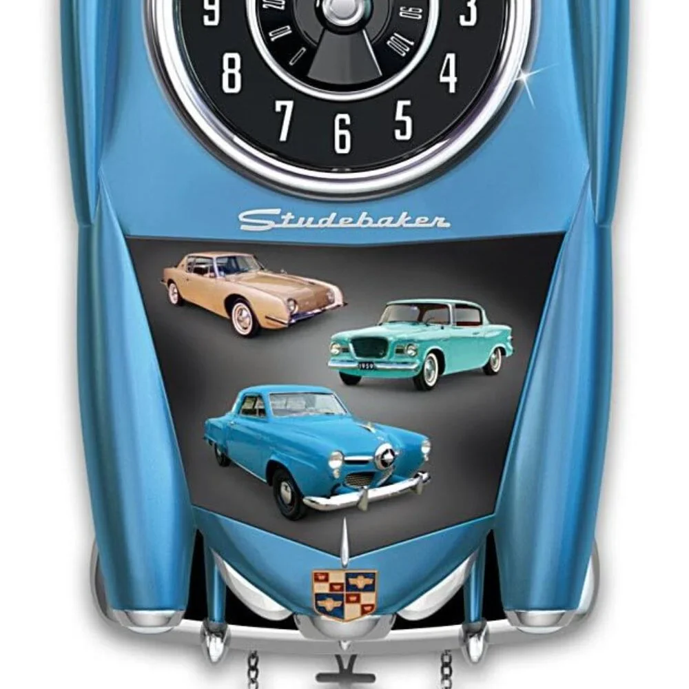 Bradford Exchange Studebaker Cuckoo Clock Lark Regal & Avanti